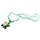 Halskette mit Anhänger "Schildkröte" aus Acryl, grün
