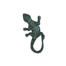 Gecko, Wandschmuck, handbemalt, 30 cm