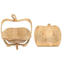 Fruit basket "Apple" bamboo, collapsible