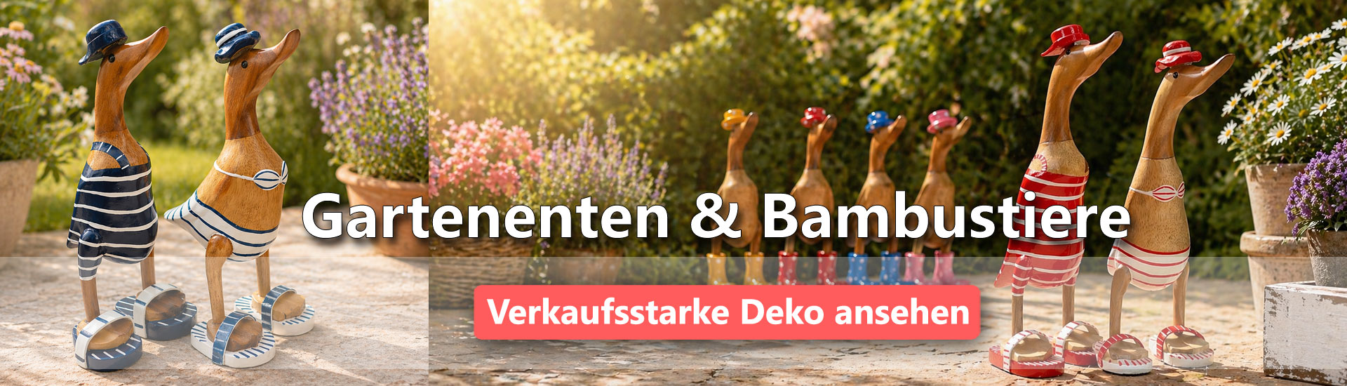 Gartenenten & Bambustiere