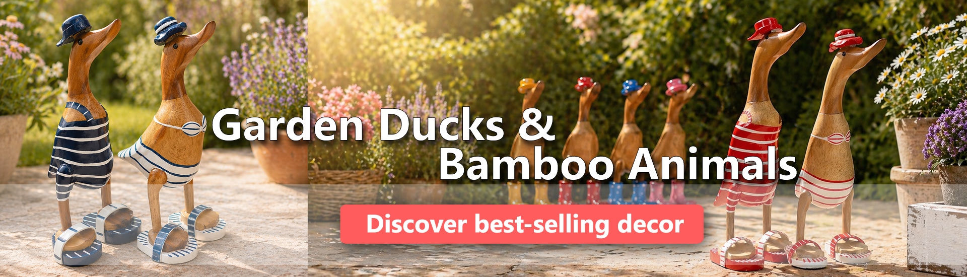 Garden Ducks & Bamboo Animals