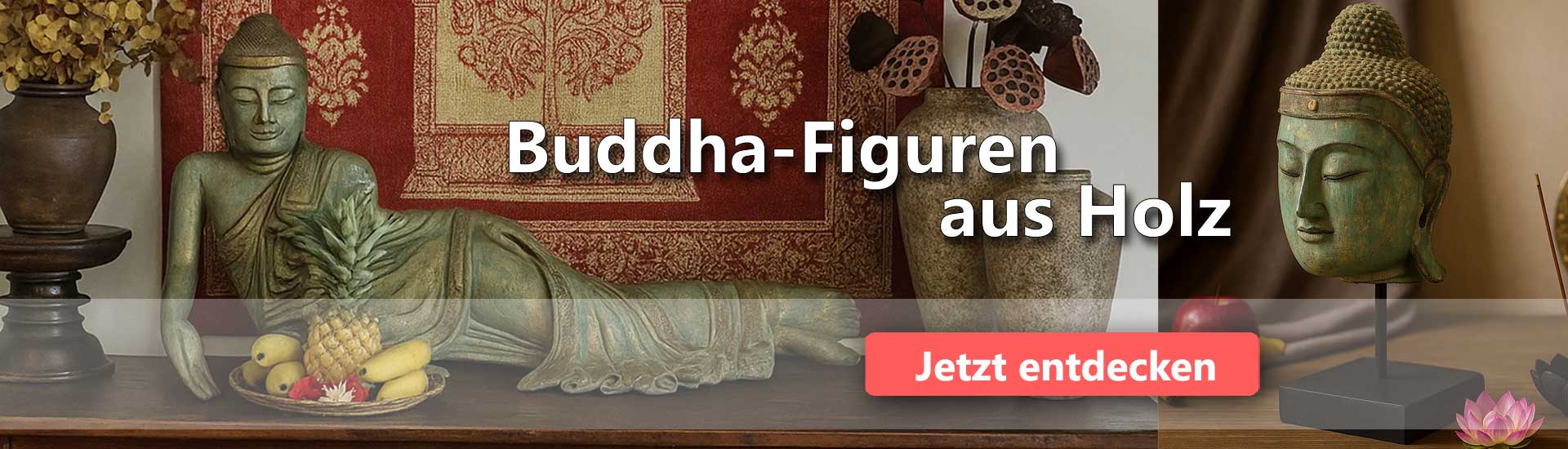 Buddha-Figuren aus Holz